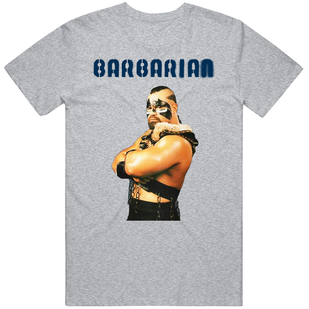 The Barbarian Wrestling Legend Mens Cotton Tee T Shirt The Barbarian Wrestling Legend Mens Cotton Tee T Shirt