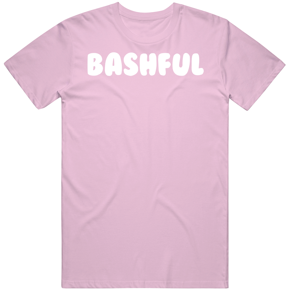 Bashful Seven Dwarfs Halloween Mens Cotton Tee T Shirt