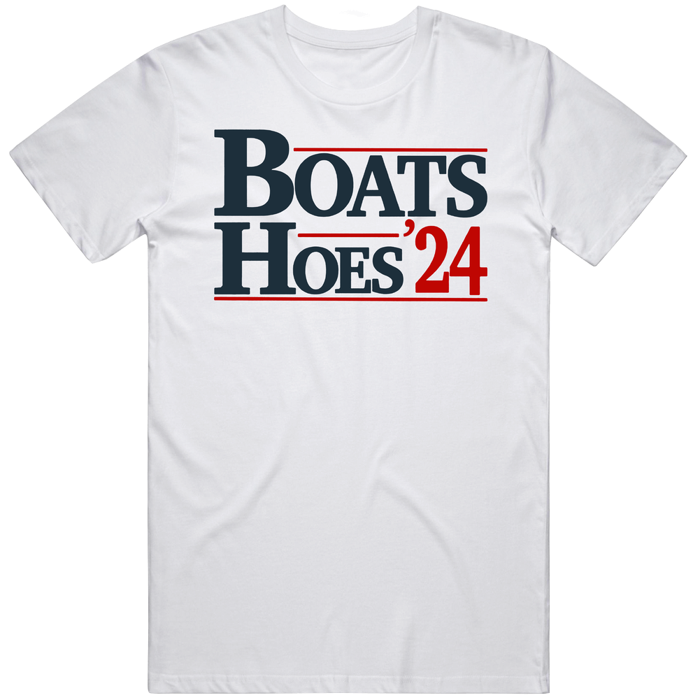 Boats And Hoes 2024 Funny Mens Cotton Tee T Shirt Boats And Hoes 2024 Funny Mens Cotton Tee T Shirt