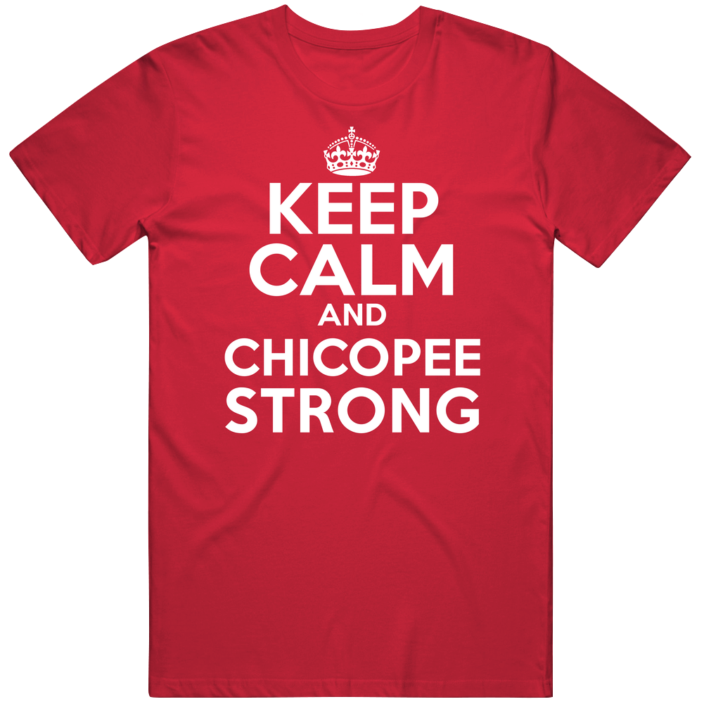 Keep Calm And Chicopee Strong Custom Mens Cotton Tee T Shirt