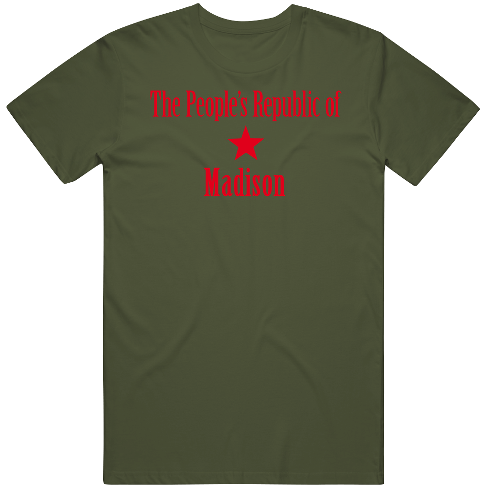 The Peoples Republic Of Madison Custom Mens Cotton Tee T Shirt