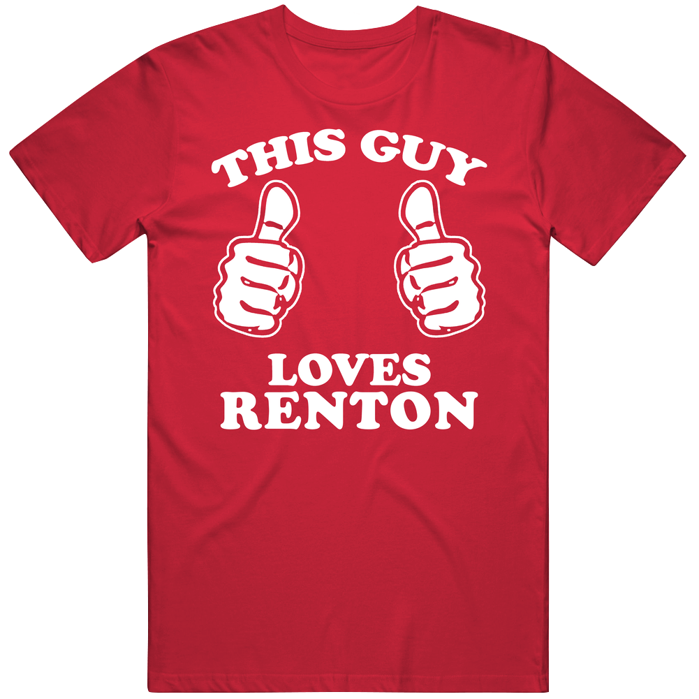 This Guy Loves Renton Custom Mens Cotton Tee T Shirt