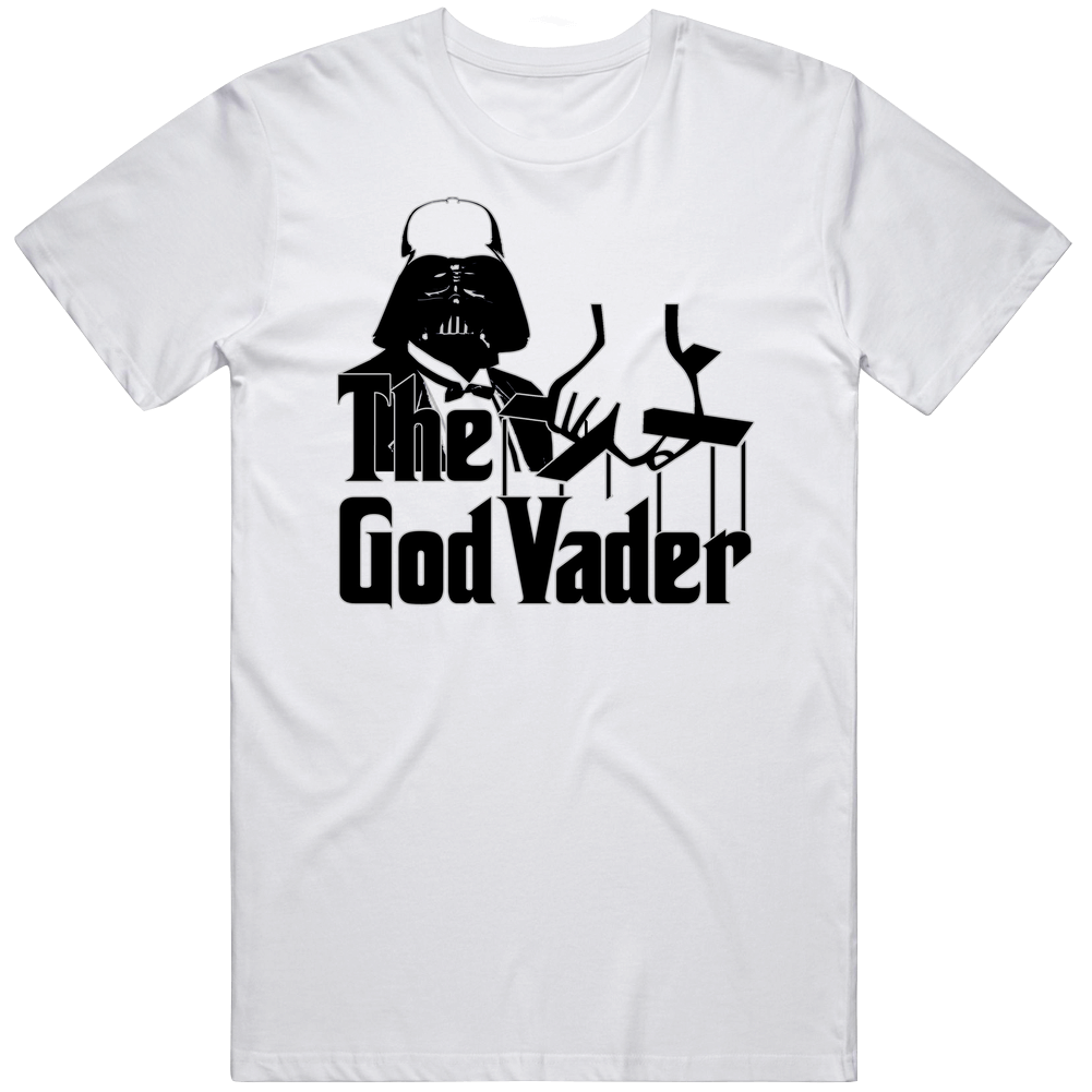 The Godvader Funny On White Mens Cotton Tee T Shirt