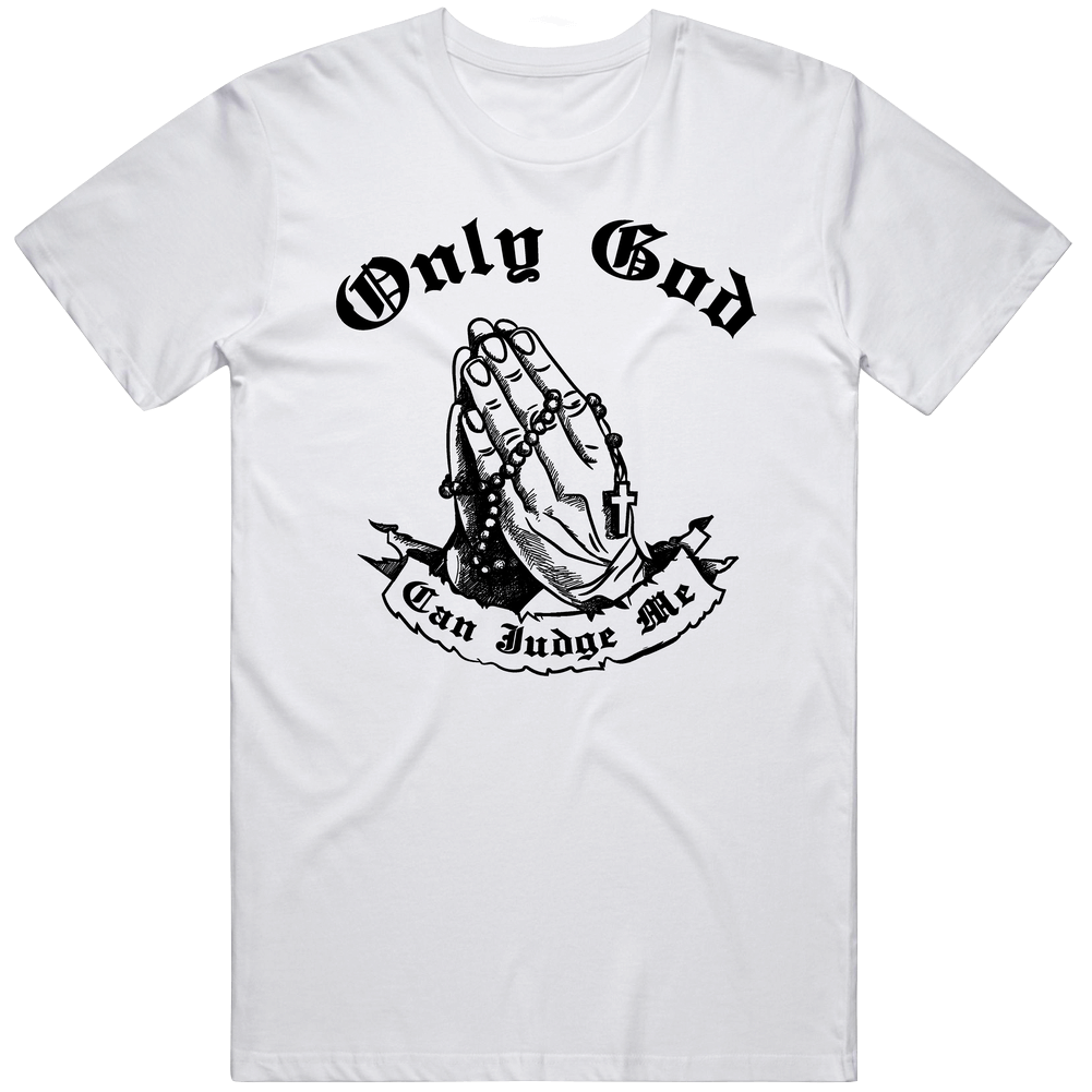 Only God Can Judge Me Popular Rapper Song Lyrics  Fan Mens Cotton Tee T Shirt