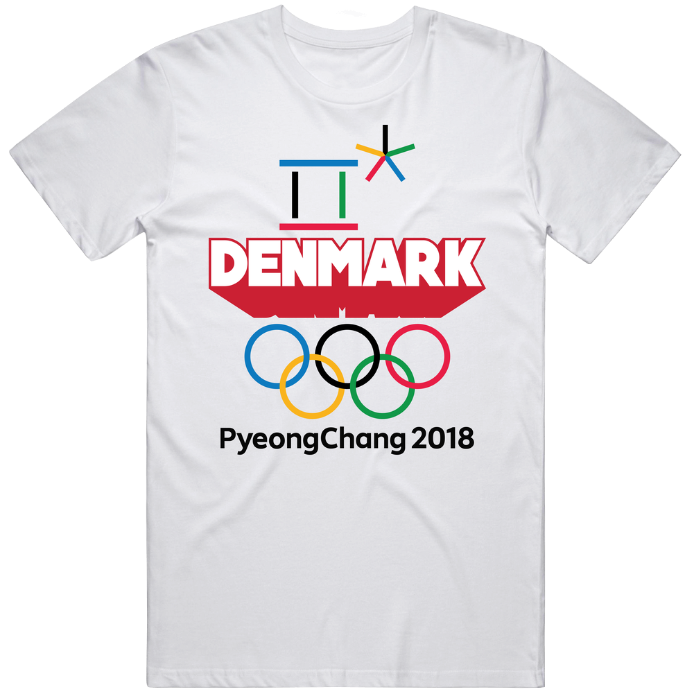 Denmark Winter Olympics Pyeongchang 2018 3d Text Mens Cotton Tee T Shirt Denmark Winter Olympics Pyeongchang 2018 3d Text Mens Cotton Tee T Shirt
