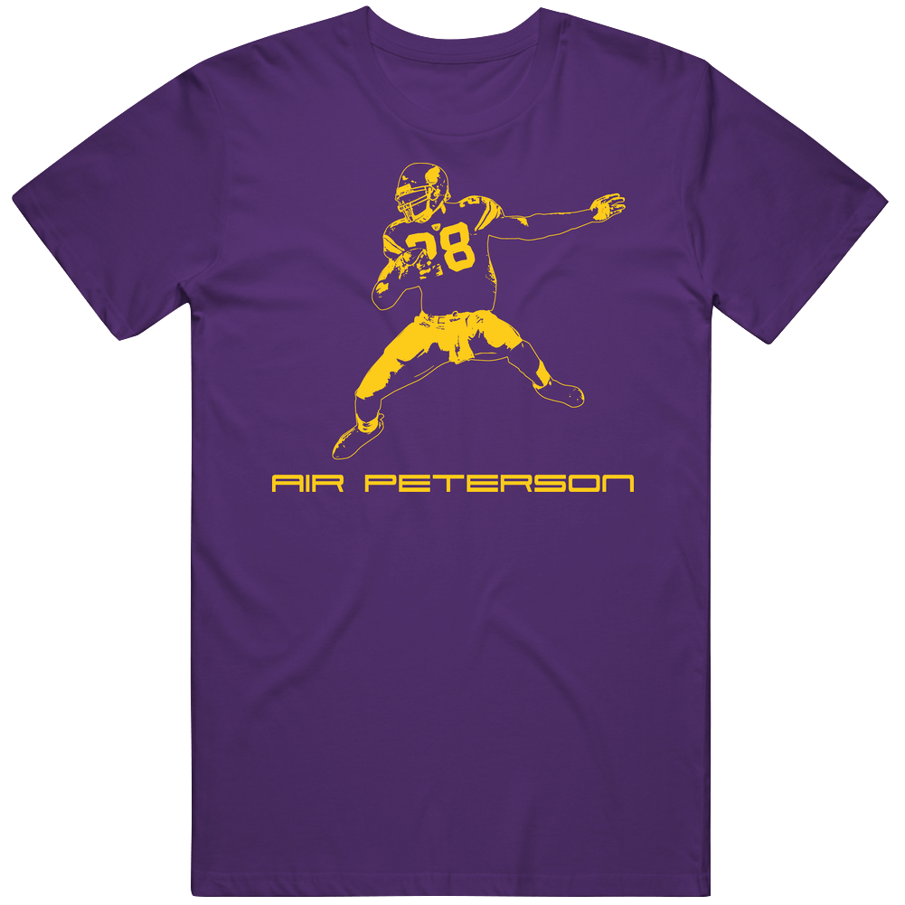 Air Peterson Vikings Football Mens Cotton Tee T Shirt Air Peterson Vikings Football Mens Cotton Tee T Shirt