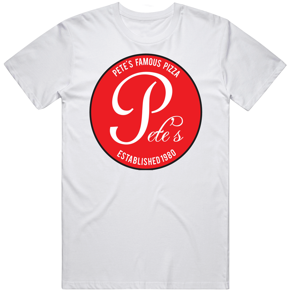 Petes Famous Pizza Philadelphia Restaurant Mens Cotton Tee T Shirt