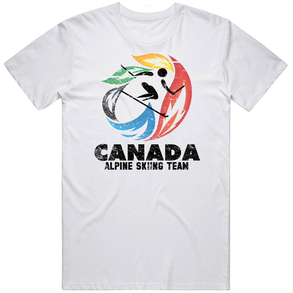 Canada Alpine Skiing Team 2014 Olympic Sochi Vintage Distressed Mens Cotton Tee T Shirt Canada Alpine Skiing Team 2014 Olympic Sochi Vintage Distressed Mens Cotton Tee T Shirt