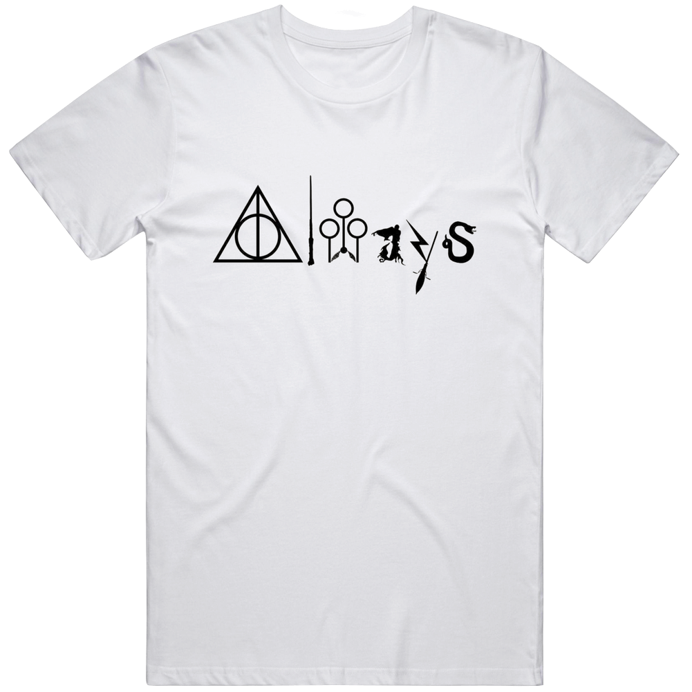 Harry Potter Always Logo Unisex Cotton Classic Mens Cotton Tee T Shirt