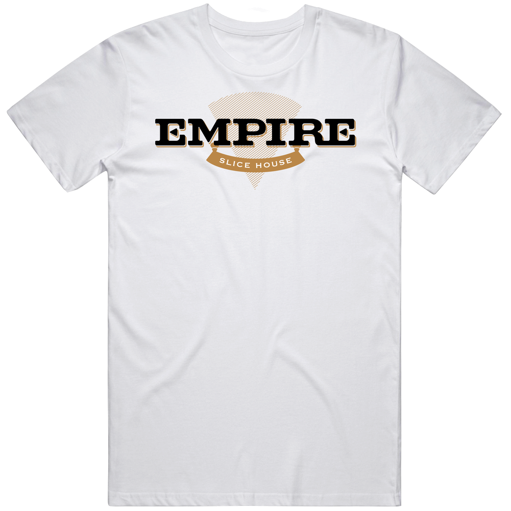Empire Slice House Restaurant Foodie Tour Brand Logo Fan Mens Cotton Tee T Shirt