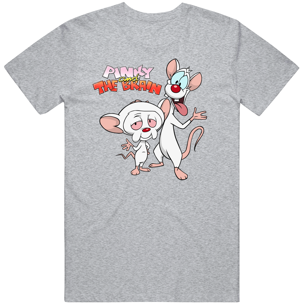Pinky And The Brain Fan Tv Show Cartoon Mens Cotton Tee T Shirt