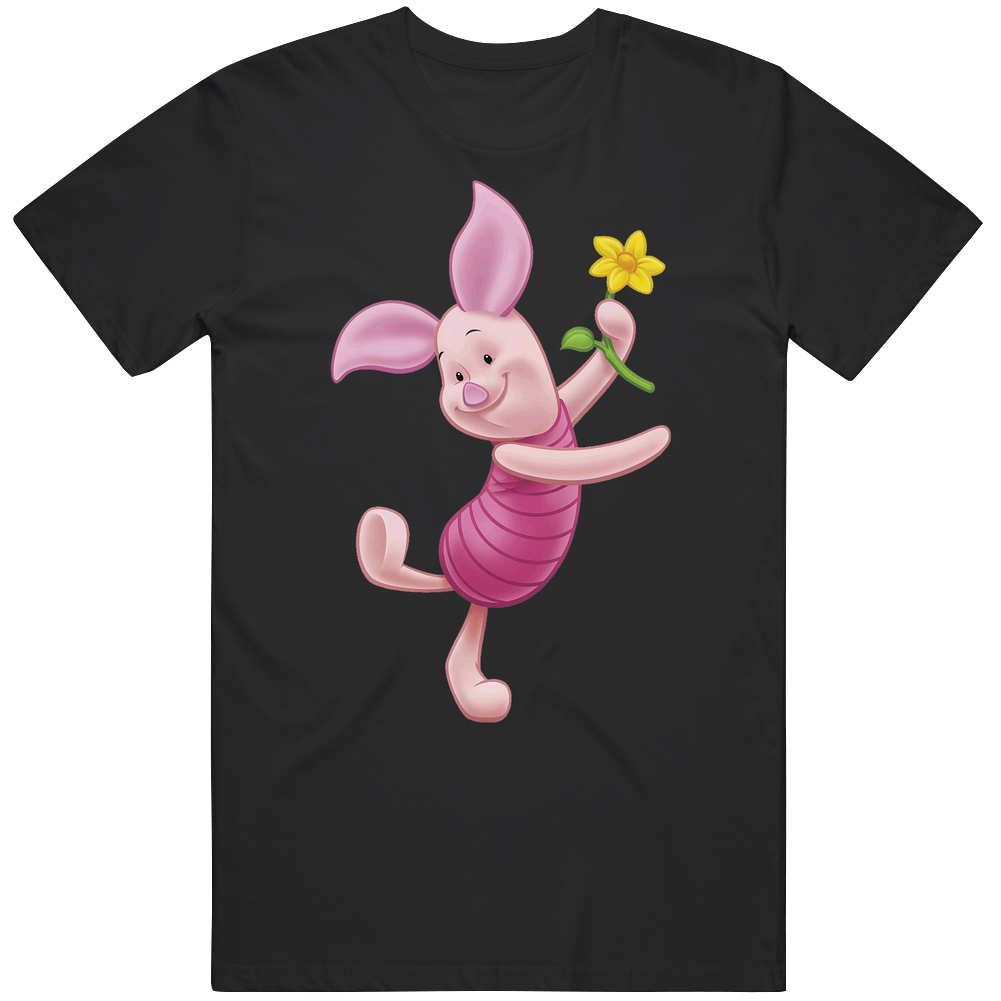 Piglet The New Adventures Of Winnie The Pooh 80s 90s Kids Tv Show Cartoon Mens Cotton Tee T Shirt