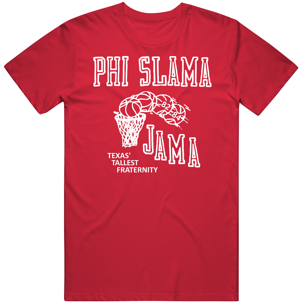 Phi Slama Jama Houston Cougars 1980s College Basketball Mens Cotton Tee T Shirt Phi Slama Jama Houston Cougars 1980s College Basketball Mens Cotton Tee T Shirt