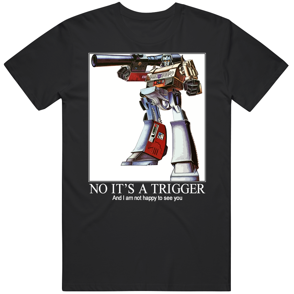 Funny Retro Transformers Megatron Joke Mens Cotton Tee T Shirt