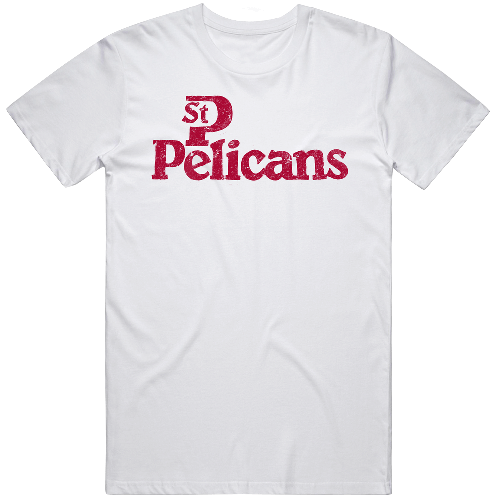 St. Petersburg Pelicans Senior Professional Baseball Retro Team Mens Cotton Tee T Shirt St. Petersburg Pelicans Senior Professional Baseball Retro Team Mens Cotton Tee T Shirt