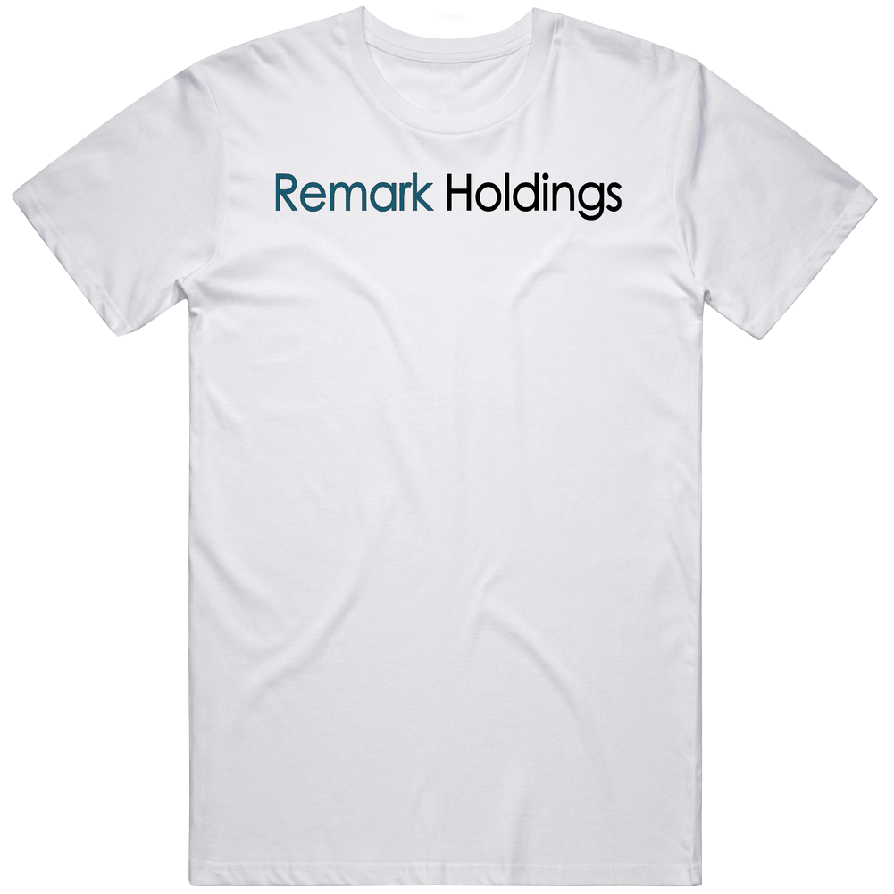 Remark Holdings Inc Nasdaq Company Logo Employee Fan Mens Cotton Tee T Shirt Remark Holdings Inc Nasdaq Company Logo Employee Fan Mens Cotton Tee T Shirt