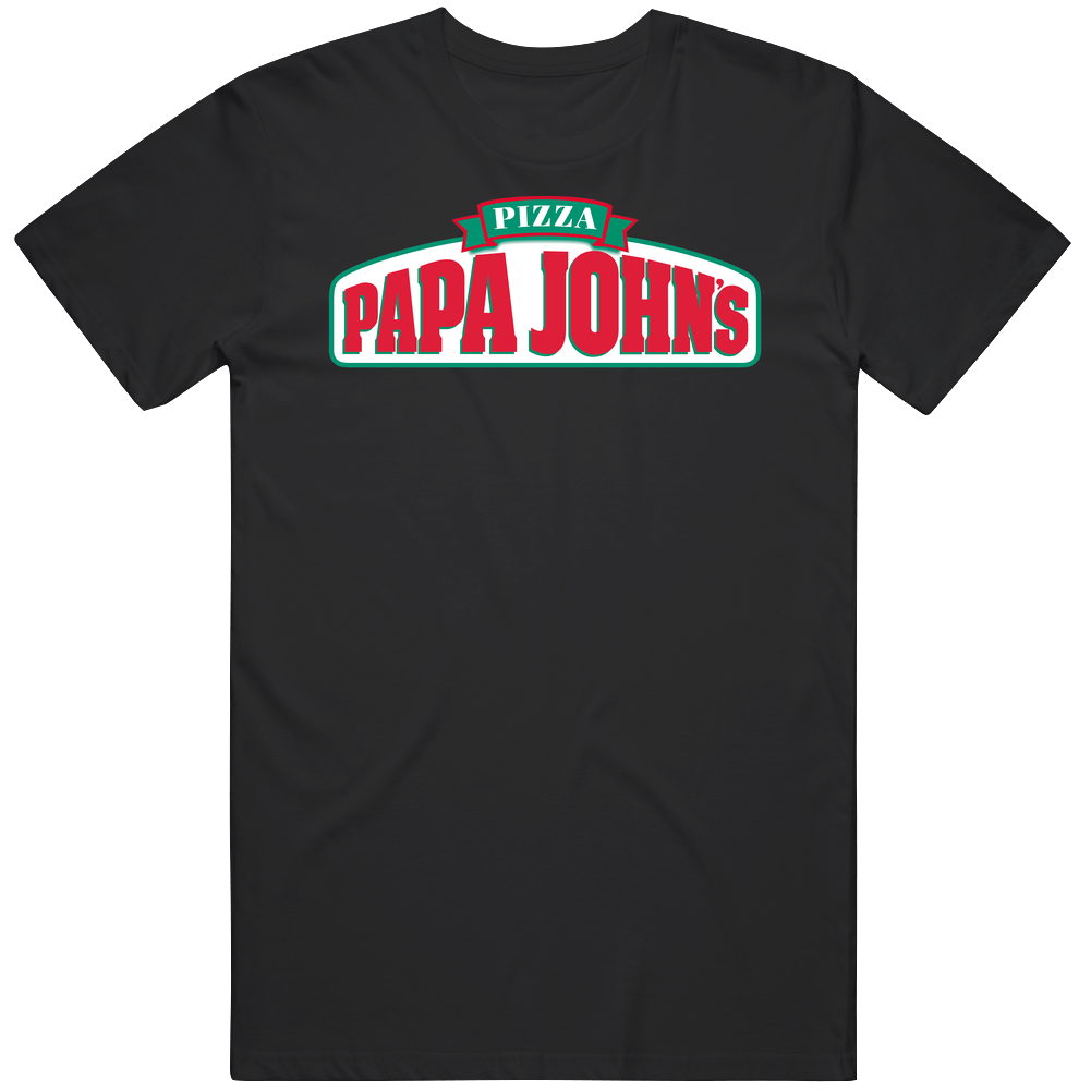 Papa John's Restaurant Foodie Tour Brand Logo Fan Mens Cotton Tee T Shirt