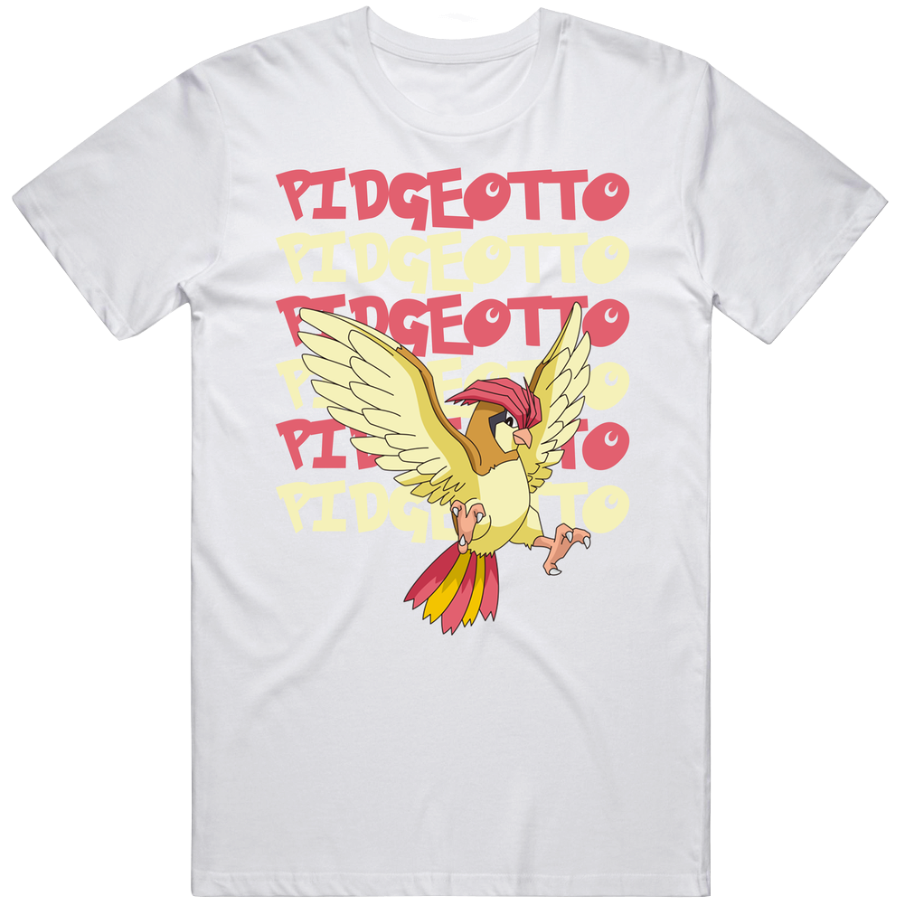 Pidgeotto Pokemon Character Fan Mens Cotton Tee T Shirt Pidgeotto Pokemon Character Fan Mens Cotton Tee T Shirt