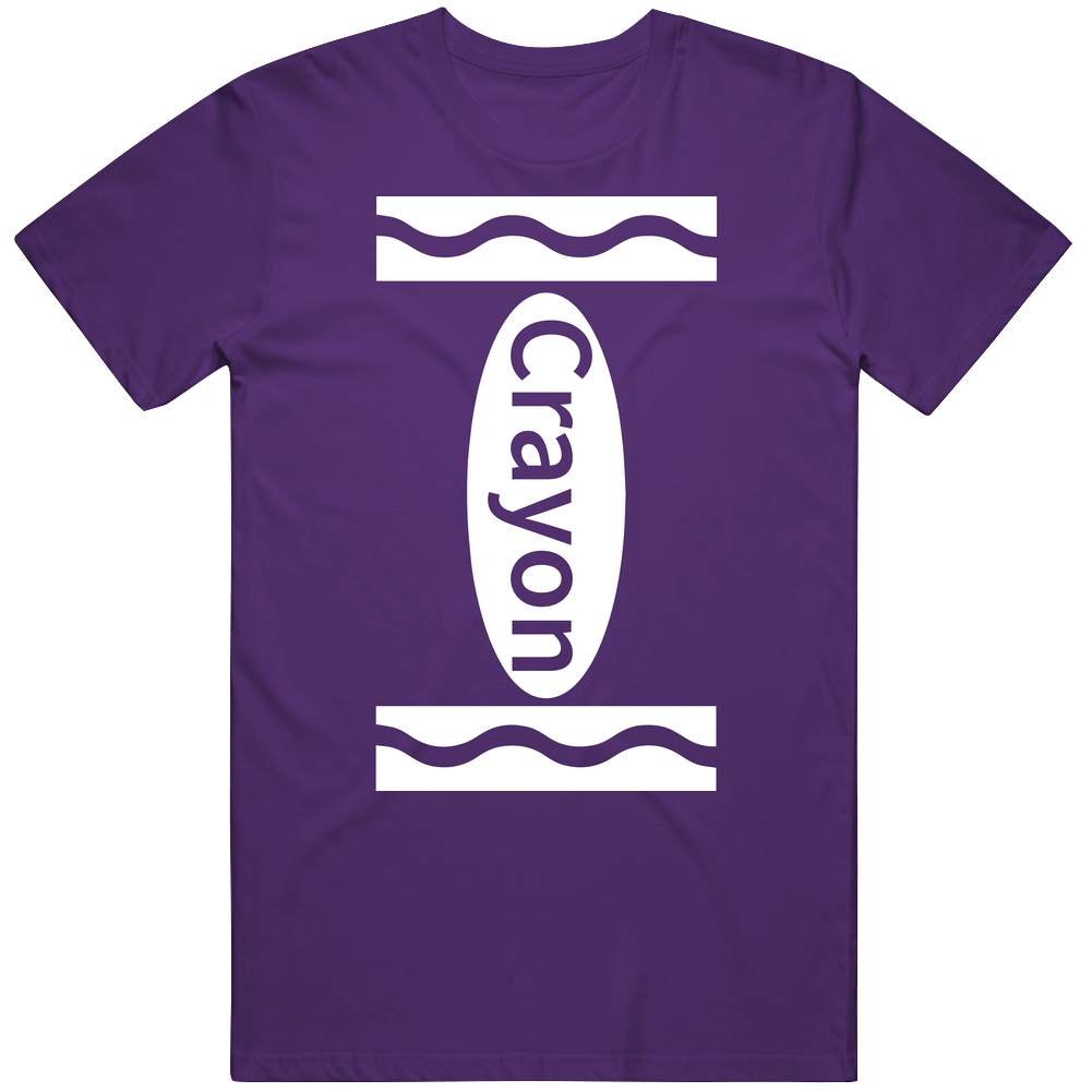 Violet Crayon Funny Halloween Costume Mens Cotton Tee T Shirt