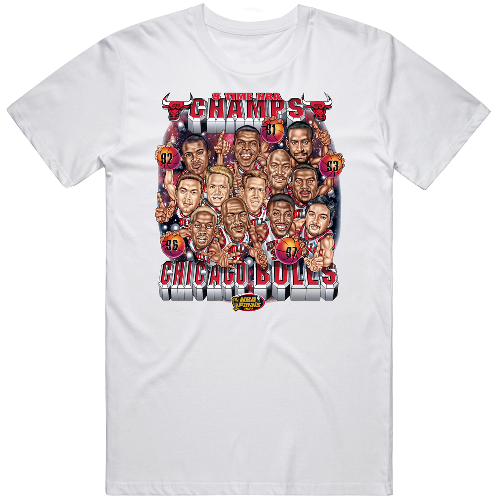 5 Time Champs Chicago Basketball Retro 90s Vintage Design Popular Mens Cotton Tee T Shirt 5 Time Champs Chicago Basketball Retro 90s Vintage Design Popular Mens Cotton Tee T Shirt