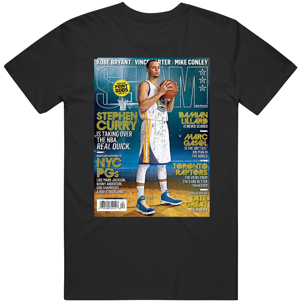 Slam Magazine Issue 186 Stephen Curry Popular Basketball Magazine Grunge Look Mens Cotton Tee T Shirt Slam Magazine Issue 186 Stephen Curry Popular Basketball Magazine Grunge Look Mens Cotton Tee T Shirt