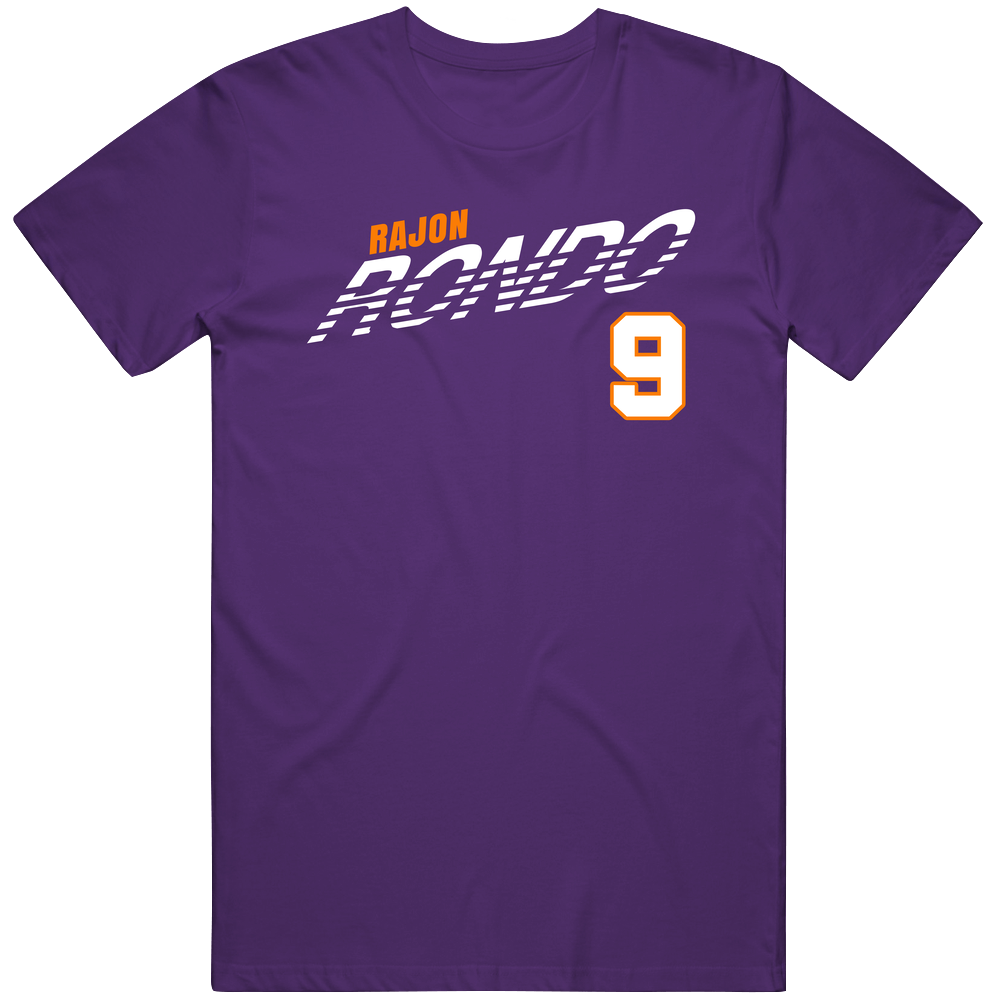 Rajon Rondo 9 Favorite Player Los Angeles L Basketball Fan Mens Cotton Tee T Shirt