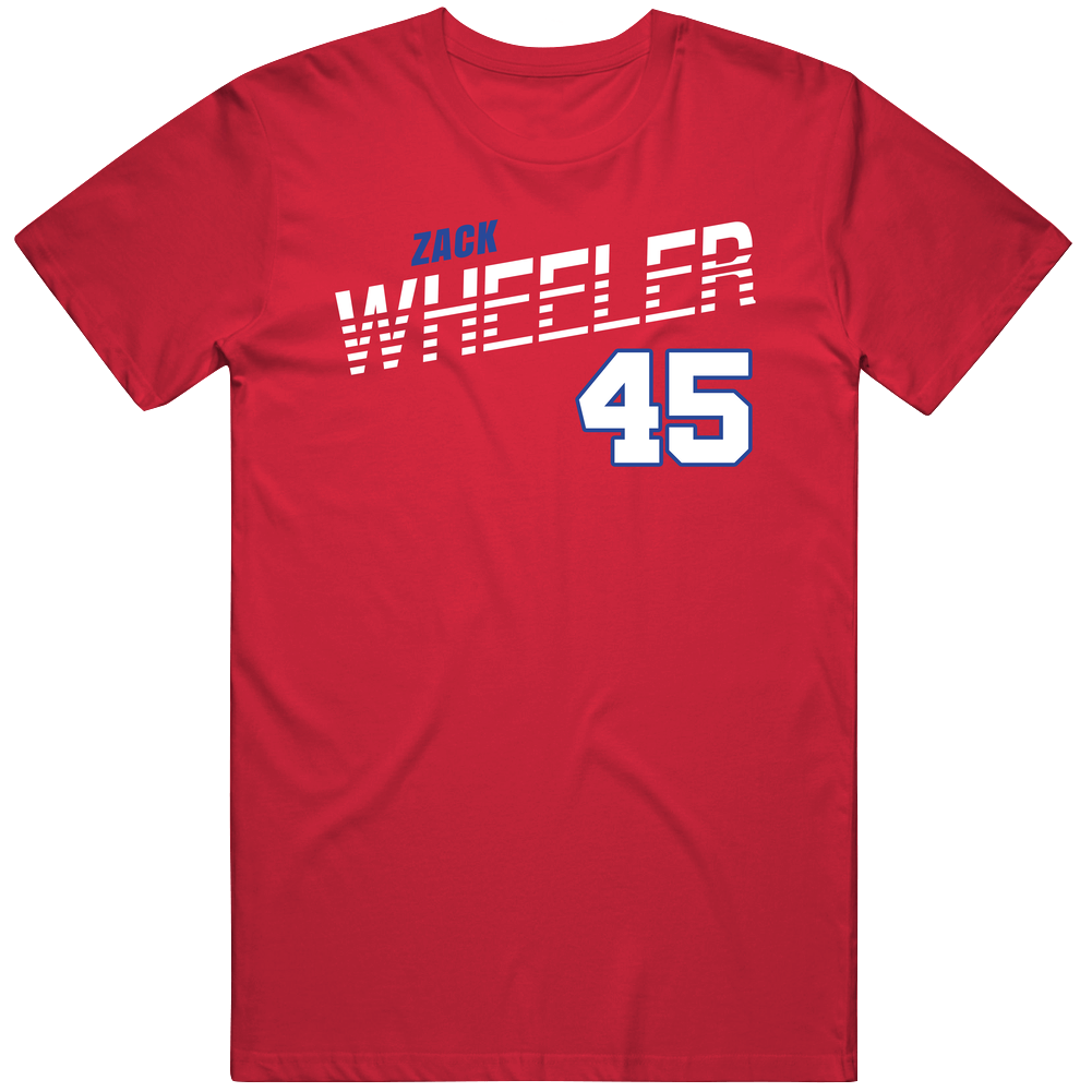 Zack Wheeler 45 Favorite Player Philadelphia Baseball Fan Mens Cotton Tee T Shirt Zack Wheeler 45 Favorite Player Philadelphia Baseball Fan Mens Cotton Tee T Shirt