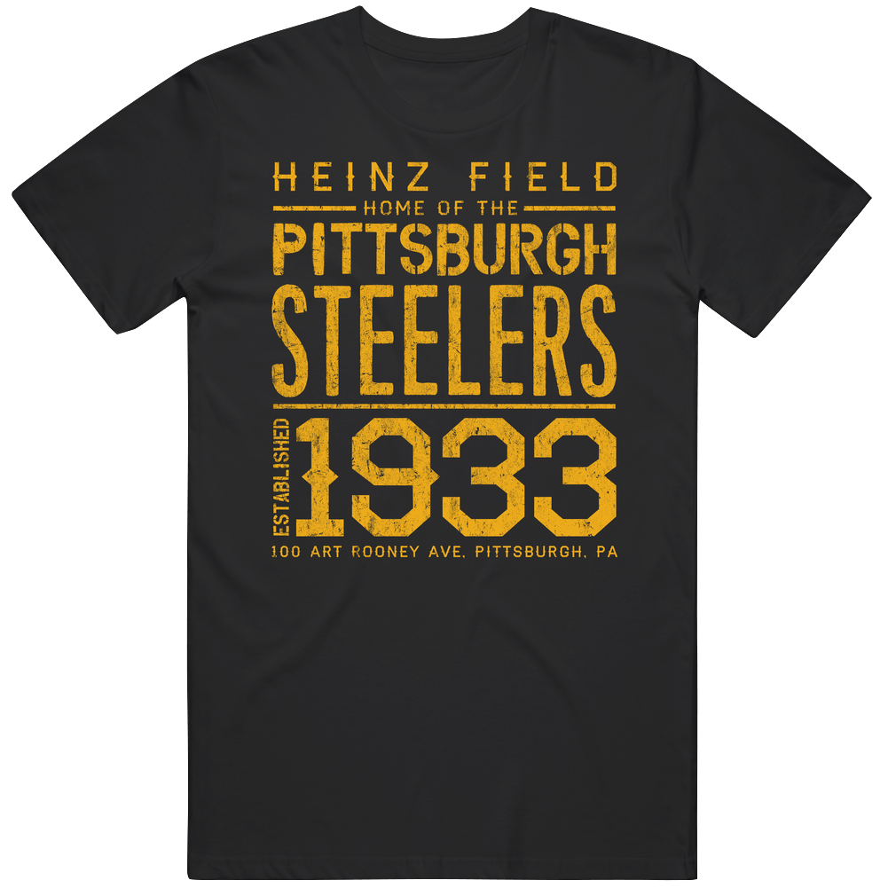 Pittsburgh Heinz Football Field Retro Poster Style Fan Mens Cotton Tee T Shirt Pittsburgh Heinz Football Field Retro Poster Style Fan Mens Cotton Tee T Shirt