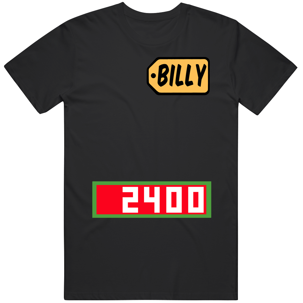 Price Is Right Custom Score Name Billy Mens Cotton Tee T Shirt