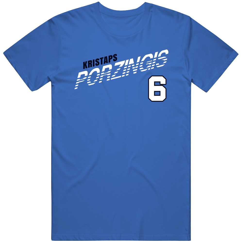 Kristaps Porzingis 6 Favorite Player Dallas Basketball Fan Mens Cotton Tee T Shirt