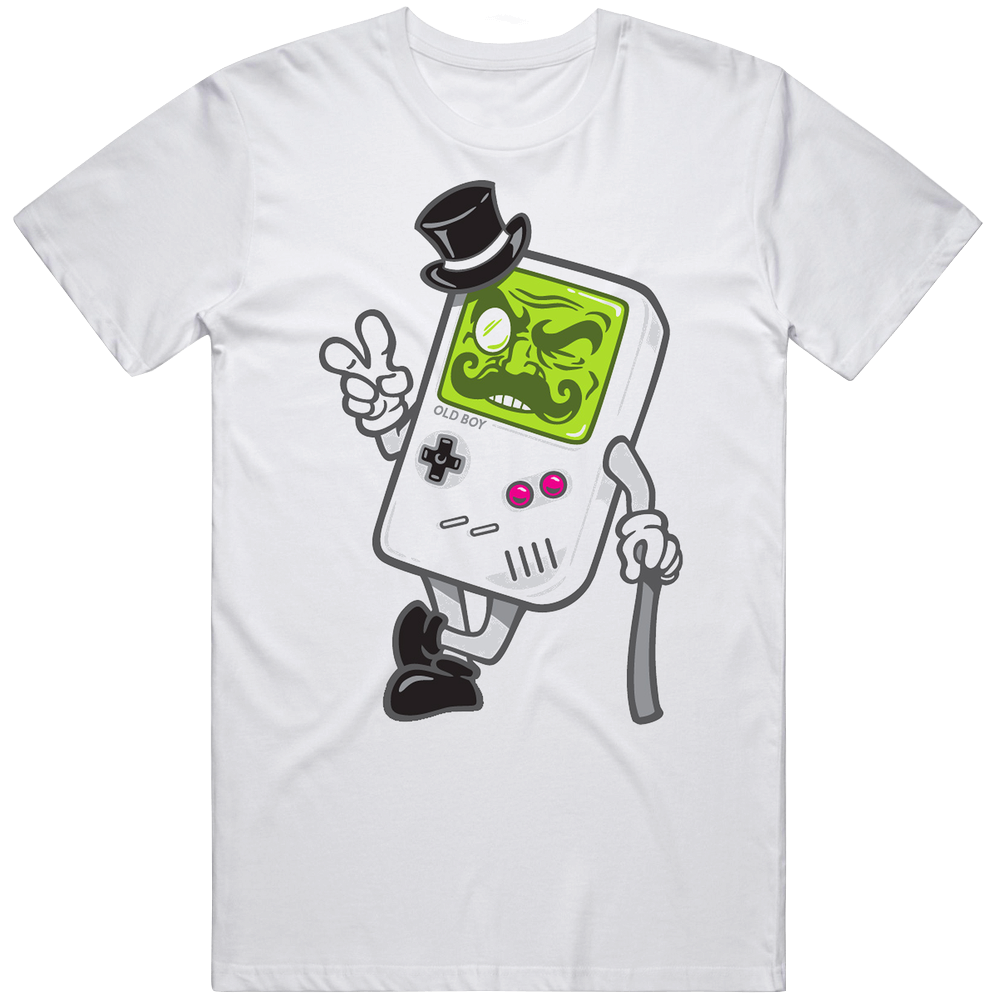 Old Gameboy Funny Video Game Mens Cotton Tee T Shirt