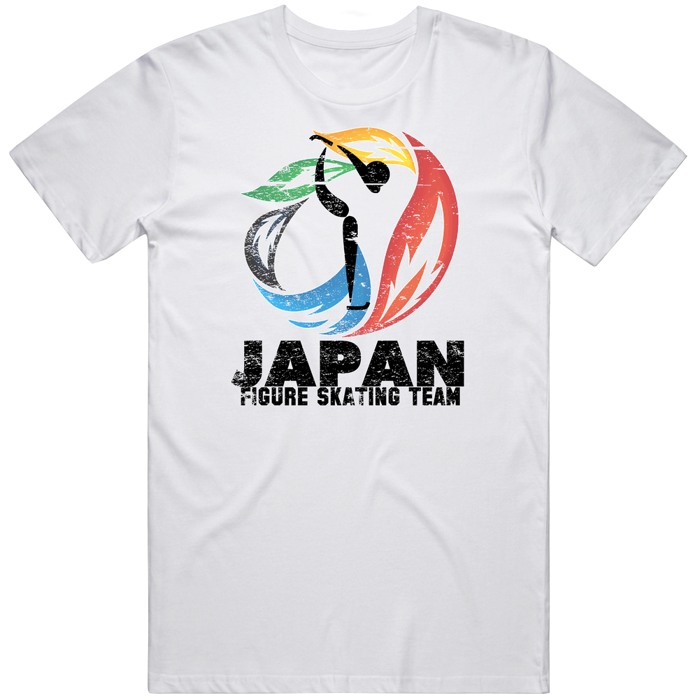 Japan Figure Skating Team 2014 Olympic Sochi Vintage Distressed Mens Cotton Tee T Shirt Japan Figure Skating Team 2014 Olympic Sochi Vintage Distressed Mens Cotton Tee T Shirt