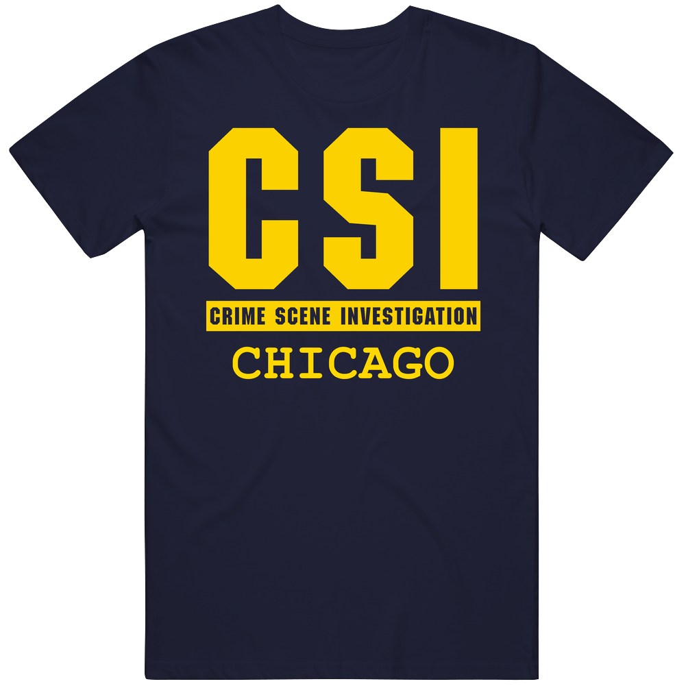 Csi Chicago Crime Scene Investigation Tv Show Parody Mens Cotton Tee T Shirt Csi Chicago Crime Scene Investigation Tv Show Parody Mens Cotton Tee T Shirt