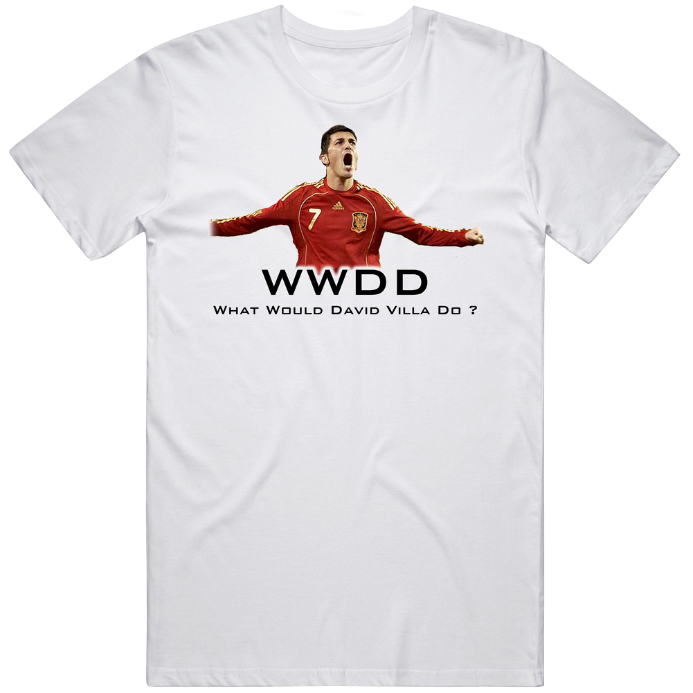 David Villa Spanish Soccer Player Mens Cotton Tee T Shirt David Villa Spanish Soccer Player Mens Cotton Tee T Shirt