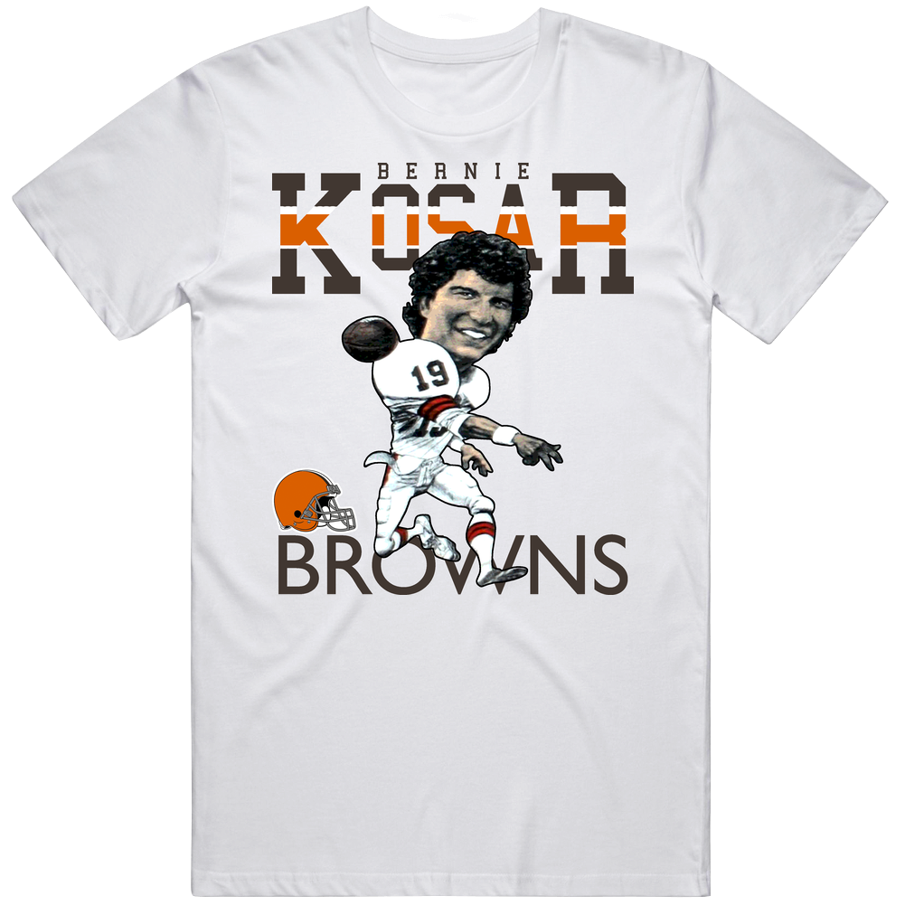 Bernie Kosar Retro Football Caricature Mens Cotton Tee T Shirt Bernie Kosar Retro Football Caricature Mens Cotton Tee T Shirt