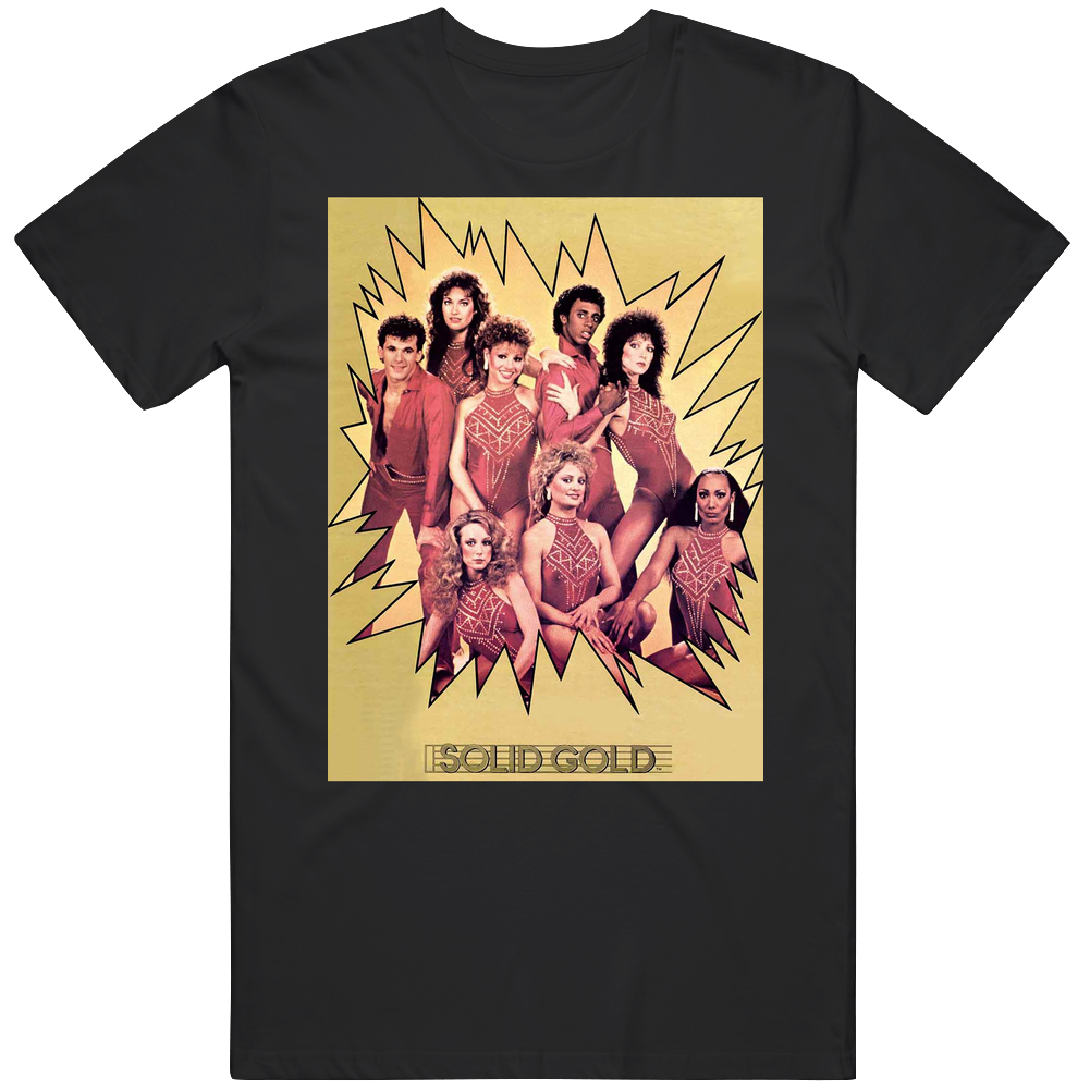 Solid Gold Nostalgic 80s Tv Show Fan Retro Gift Idea Merch Classic Cotton Mens Cotton Tee T Shirt