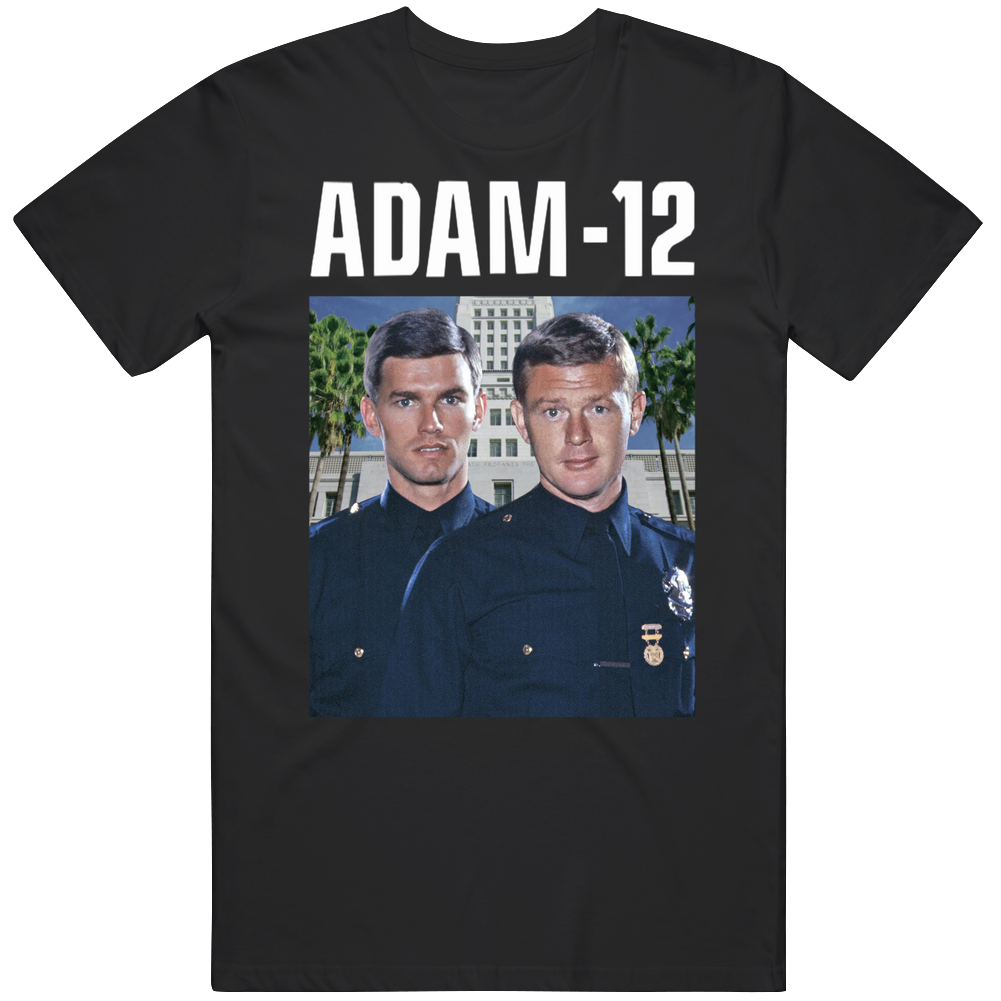 Adam-12 Tv Series 1 170915 A Retro Graphic Unisex Cotton Black Mens Cotton Tee T Shirt Adam-12 Tv Series 1 170915 A Retro Graphic Unisex Cotton Black Mens Cotton Tee T Shirt