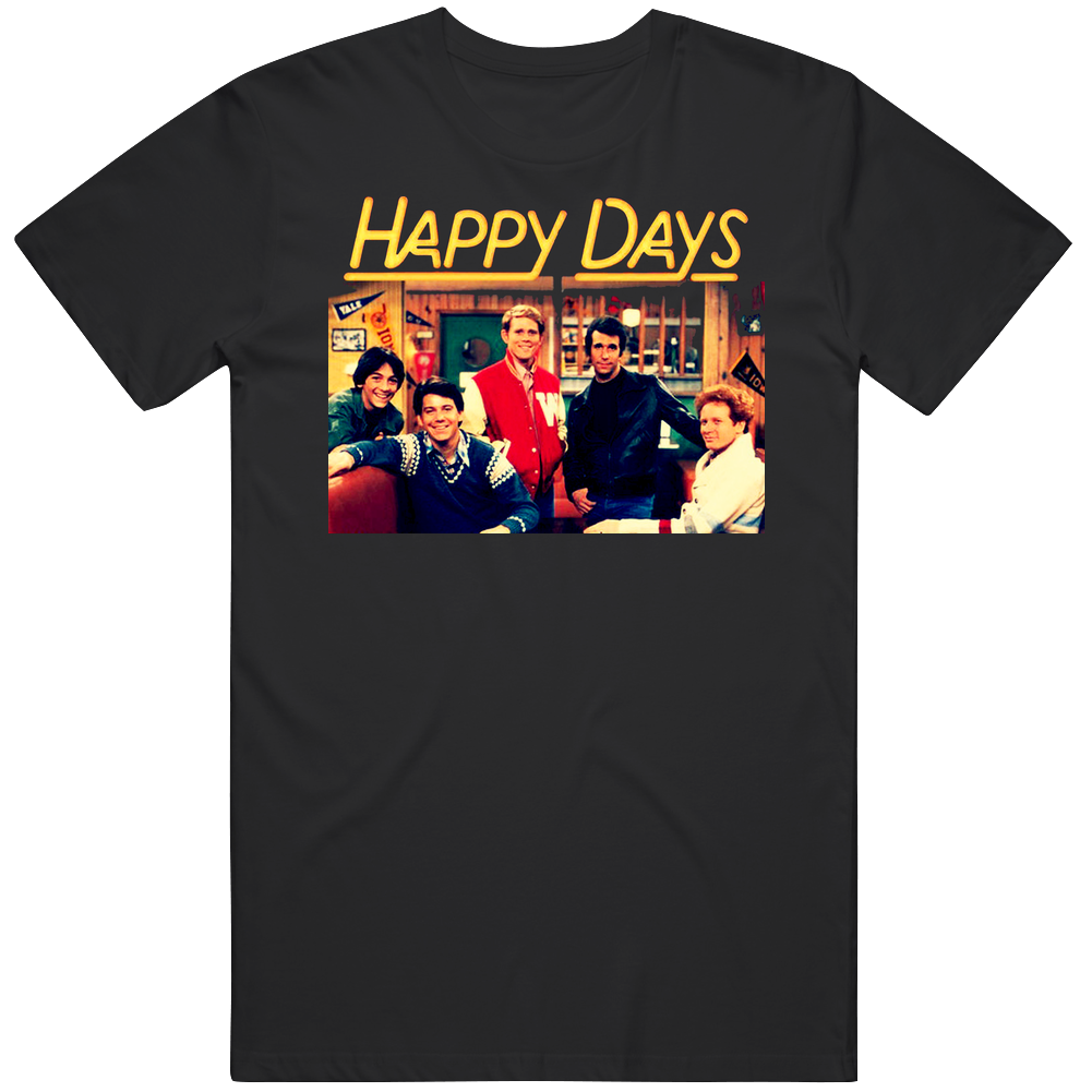Happy Days Cast Mens Cotton Tee T Shirt