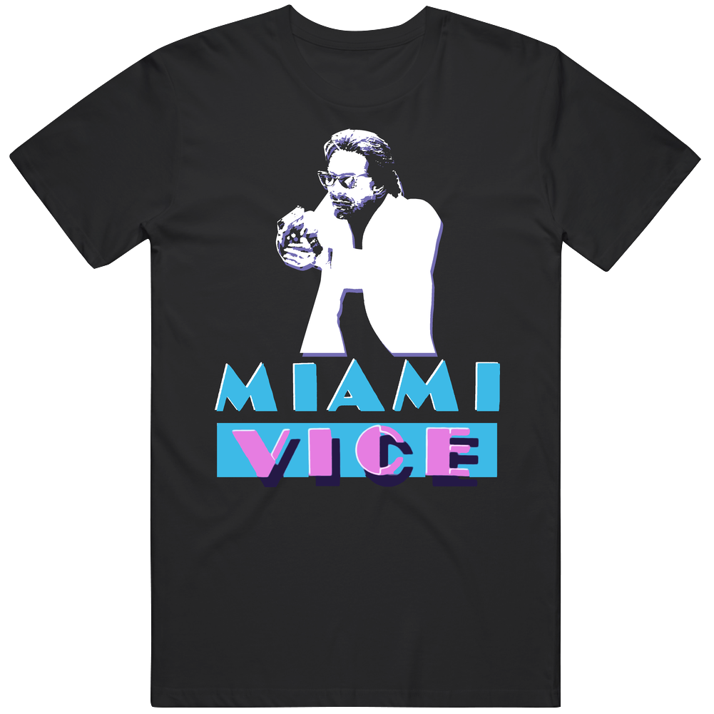 Miami Vice 80s Action Retro Mens Cotton Tee T Shirt
