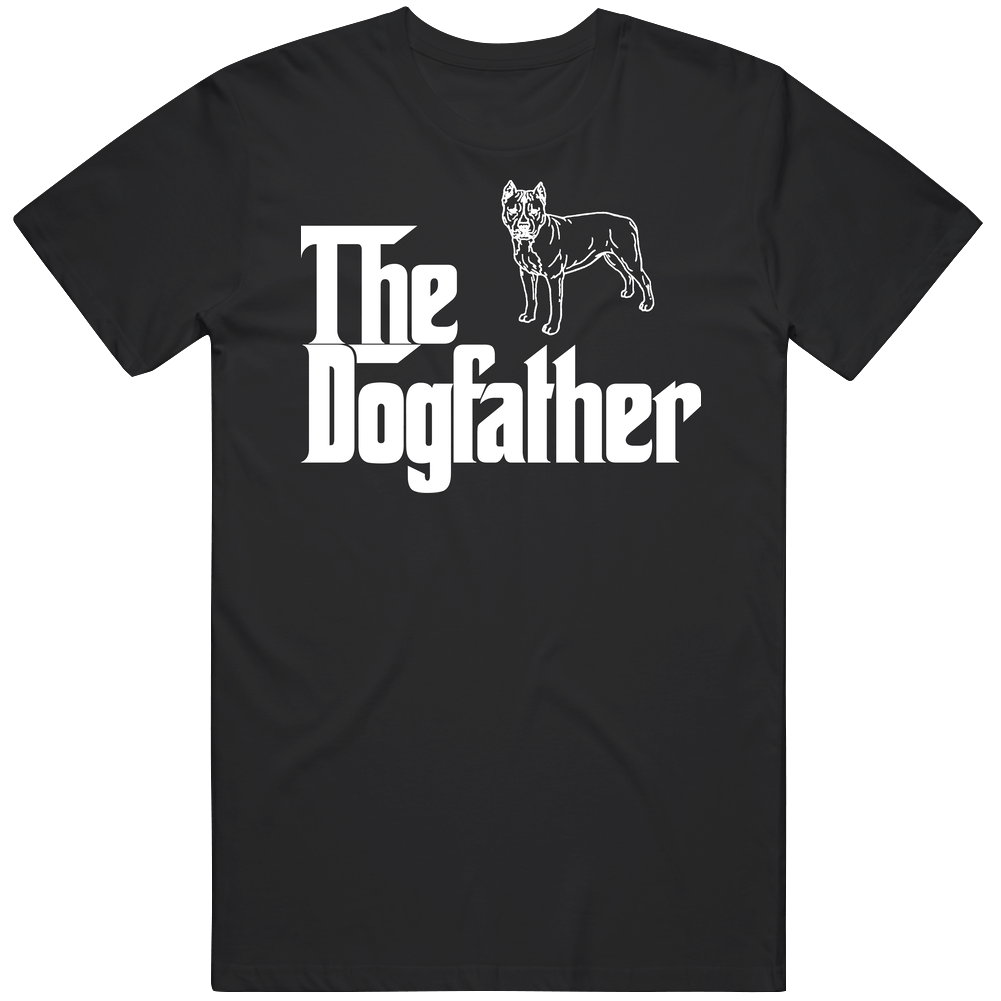 Staffordshire Bull Terrier Custom Dog Breed The Dogfather Black Mens Cotton Tee T Shirt Staffordshire Bull Terrier Custom Dog Breed The Dogfather Black Mens Cotton Tee T Shirt