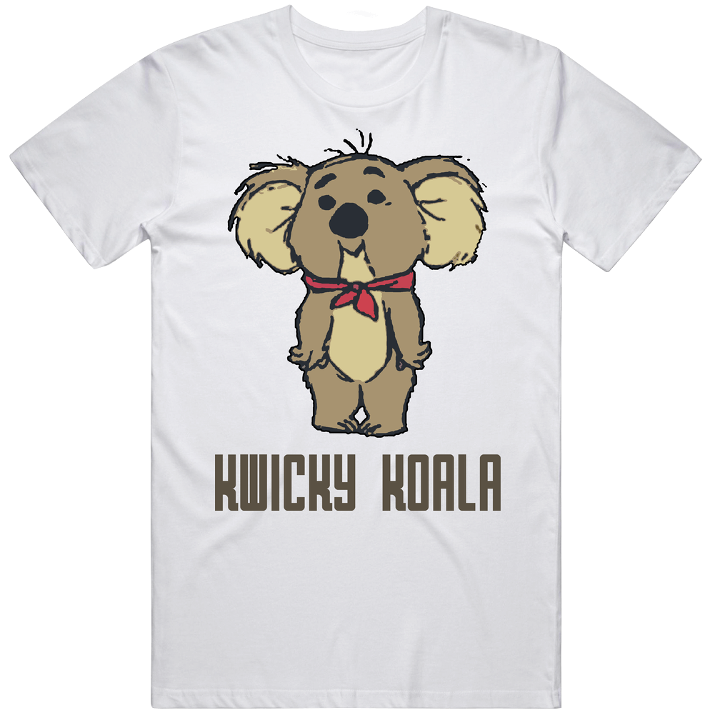 Kwicky Koala 80s Cartoon Mens Cotton Tee T Shirt Kwicky Koala 80s Cartoon Mens Cotton Tee T Shirt