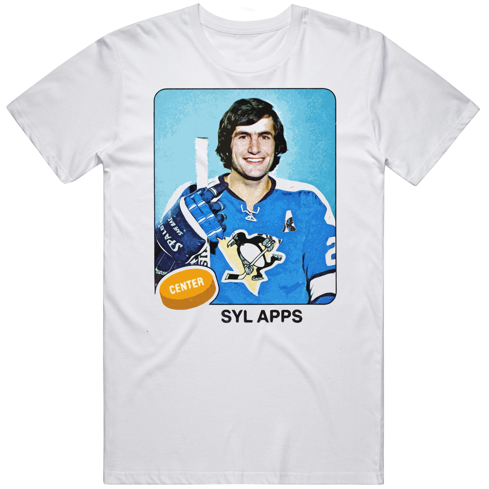 Syl Apps Hockey Player Legend Mens Cotton Tee T Shirt Syl Apps Hockey Player Legend Mens Cotton Tee T Shirt