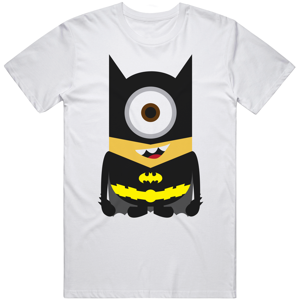 Batman Minion Dispicable Me 2 White T-shirt 100% Cotton New Item Retro Graphic Unisex Cotton White Classic Mens Cotton Tee T Shirt Batman Minion Dispicable Me 2 White T-shirt 100% Cotton New Item Retro Graphic Unisex Cotton White Classic Mens Cotton Tee T Shirt