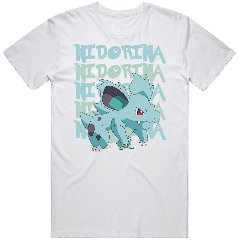 Nidorina Pokemon Character Fan Mens Cotton Tee T Shirt Nidorina Pokemon Character Fan Mens Cotton Tee T Shirt
