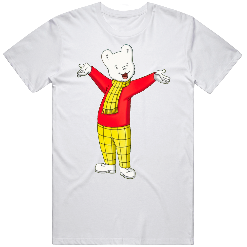 Rupert Bears 90s Cartoon Mens Cotton Tee T Shirt Rupert Bears 90s Cartoon Mens Cotton Tee T Shirt