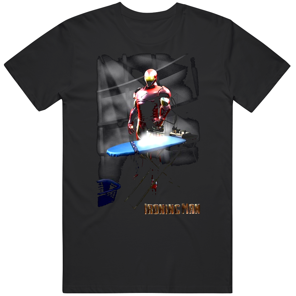 Ironing Man Mens Cotton Tee T Shirt