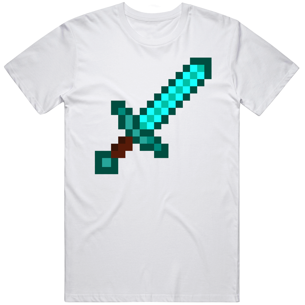 Minecraft Sword Gamer Fun Funny Mens Cotton Tee T Shirt Minecraft Sword Gamer Fun Funny Mens Cotton Tee T Shirt