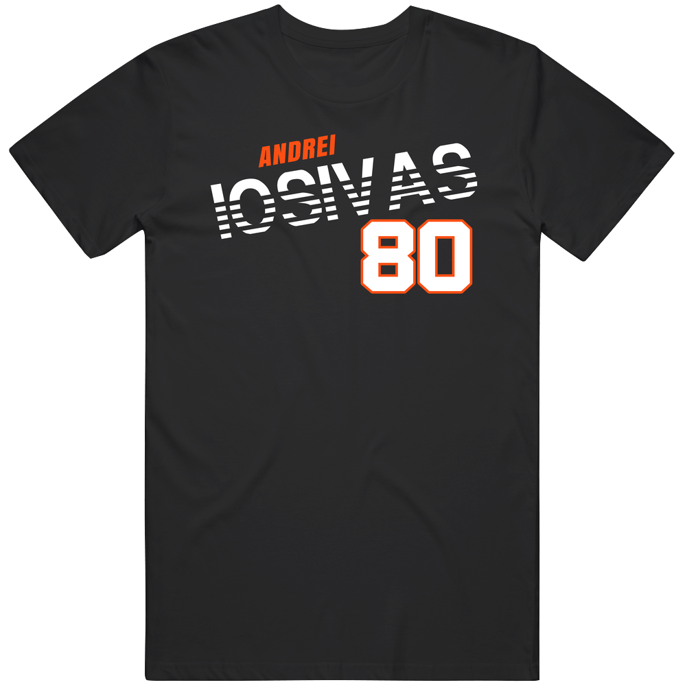 Andrei Iosivas 80 Favorite Player Football Fan Mens Cotton Tee T Shirt Andrei Iosivas 80 Favorite Player Football Fan Mens Cotton Tee T Shirt