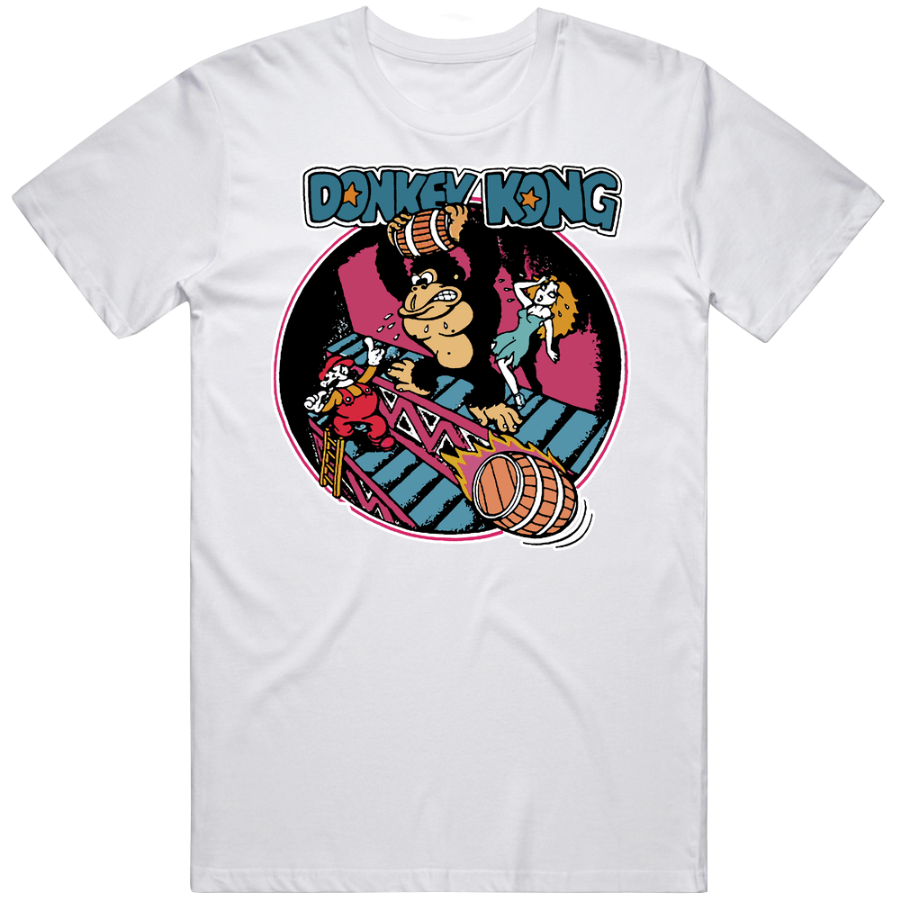 Donky Kong Retro Video Game Mens Cotton Tee T Shirt