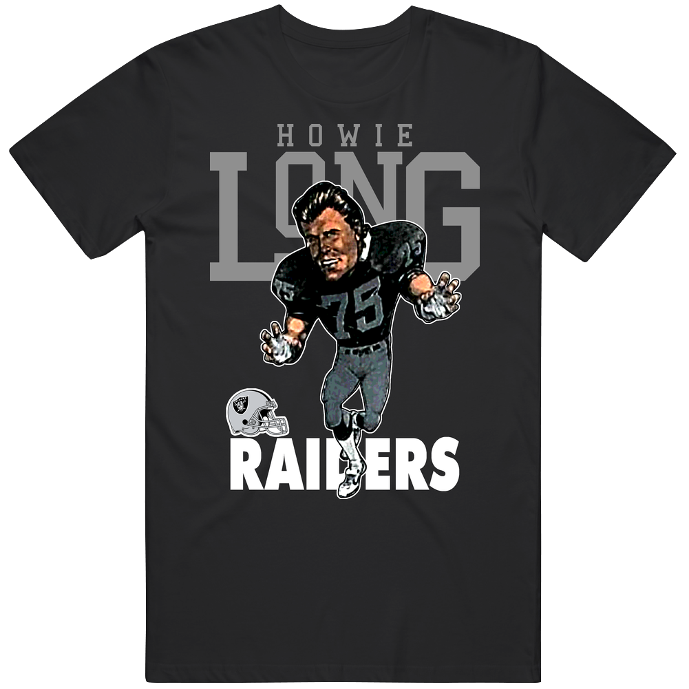 Howie Long Retro Football Caricature Mens Cotton Tee T Shirt